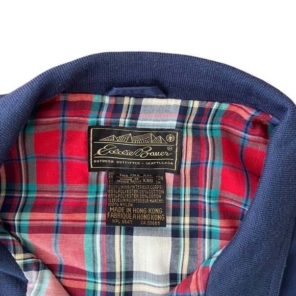 Vintage Eddie Bauer Waxed Canvas Flannel Lined Field Barn Jacket Mens Size XXL - Picture 5 of 8